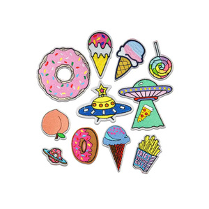 Free Sample Custom Design Embroidery Patches Wholesale Top Selling Embroidered Logo <b>Iron</b> <b>on</b> Patch for Garments - Product Image 4