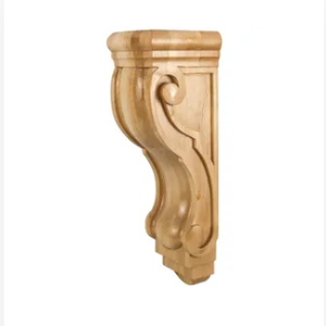 Ukiran kayu gaya Eropa bingkai Onlay Applique kayu arsitektur Corbel dan bingkai furnitur membangun elemen kayu Corbel - Product Image 3