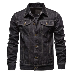 Vente en gros Veste en coton jean stylée de haute qualité pour hommes Veste en jean personnalisée pour hommes avec tenue décontractée en toile Vente OEM - Product Image 5