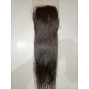 Têtes d'entraînement en cheveux vierges indiens lisses avec closure 12'' Gaurash Beauty Supply Inc - Product Image 2