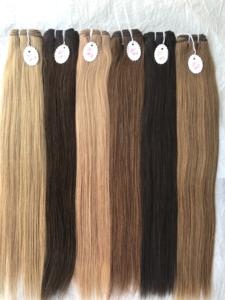 Extensions de cheveux humains colorés Remy de grade 10A les plus vendus en gros, paquet de cheveux vierges bruts mongols de fournisseur indien - Product Image 2