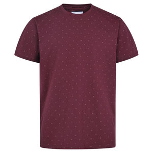 เสื้อยืดคอกลมผ้าฝ้าย100% คุณภาพสูงสำหรับผู้ชายเป็นมิตรกับสิ่งแวดล้อมและระบายอากาศได้สีน้ำตาลเข้มปรับแต่งโลโก้ได้สไตล์ลำลอง - Product Image 1