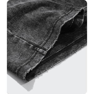 Últimas Camisetas de Hombre de Calidad con Cuello Redondo y Manga Corta, Lavado Ácido, con Letras, 100% Algodón Peinado, Transpirables, Ecológicas, Venta al por Mayor, Personalizadas - Product Image 3