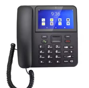 MAXCOMM 4G LTE Android 12 Téléphone de bureau à écran tactile de 5.5 pouces avec caméra 5MP Batterie 3400mAh WhatsApp Terminaux sans fil fixes - Product Image 4