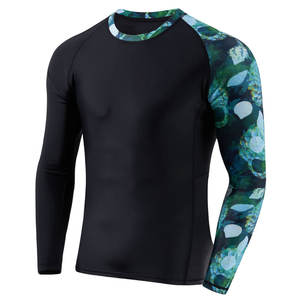 Ultimate Comfort Hombres Nylon Rash Guard Loose Fit Quick Dry Manga larga Ropa deportiva Tamaño adulto para MMA - Product Image 4