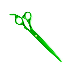 Tijeras rectas para el cuidado de mascotas de Color verde, Tijera para mascotas, Tijera para el cuidado del cabello con reposapiés fijo - Product Image 4