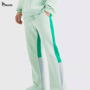 Nouvel ensemble de survêtement deux pièces personnalisé avec logo pour homme – Pantalon ample et sweat à capuche en tissu épais uni – Mode décontractée d'hiver - Product Image 3