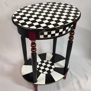 Mesita de noche Floral moderna contemporánea gabinete personalizado generalmente incrustaciones de hueso para sala de estar tradición artesanal de la India - Product Image 1