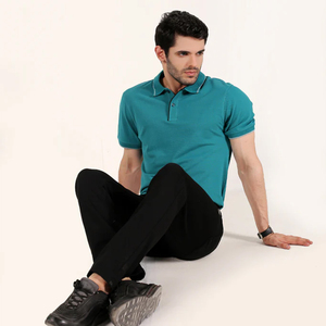 Venta al por mayor de los hombres de las mujeres del equipo de golf Polo camisa de impresión personalizada del logotipo de algodón suave de poliéster cuentas cortas en relieve camisetas - Product Image 3