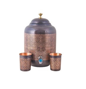 Distributeur d'eau chaude et froide en alliage d'aluminium martelé de qualité supérieure pour usage domestique Stockage de l'eau Équilibre pendant la nuit Amélioration du pH corporel - Product Image 3