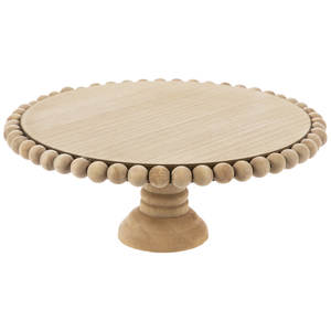 Soporte de pastel de madera de forma redonda de diseño antiguo Mesa de calidad estándar Buena apariencia para hoteles en casa y fiesta de bodas - Product Image 1