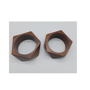 <b>top</b> trending Wooden Napkin Rings Set of 6 for Your <b>Table</b> Handicrafts Wood Napkin Ring Set with 6 <b>Decorative</b> Napkin Rings - Product Image 4