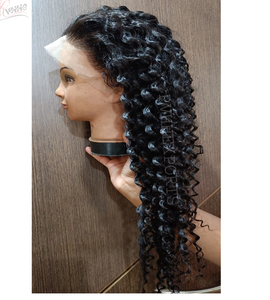 Body Wave Curly Vendor 13x6 Peluca de encaje frontal de cabello humano crudo - Product Image 4