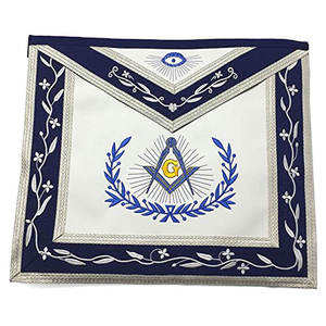 Delantales masónicos de diseño personalizado bordado hecho a mano delantales de Regalia masónicos resistentes personalizados a la venta hechos en Pakistán - Product Image 2