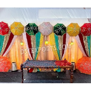 Paraguas coloridos para la decoración de ceremonias de boda Paraguas coloridos para la decoración de la noche de Mehndi Paraguas coloridos Decoración EE. UU. - Product Image 1