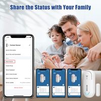 Sensor de Puerta Inalámbrico Inteligente Tuya, Alarma de Ventana, Seguridad Infantil, Timbre, Dispositivo de Alerta de Intrusos, Fácil Instalación, Control por Aplicación