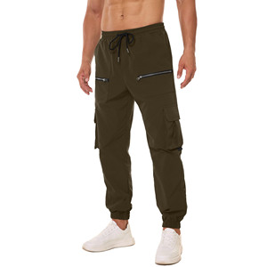 High Street Causal Jogger Sweatpants Men's Pants Side Pocket Stock Product Blank <b>Vintage</b> Straight Knitted Cotton Men's <b>Trousers</b> - Product Image 3