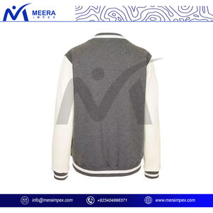 <b>Men's</b> Custom <b>Varsity</b> <b>Jacket</b> - Personalized Team <b>Bomber</b> with Premium Stitching, Color Block Design, and Durable Fabric - Product Image 3