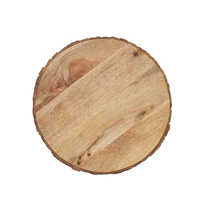 Plateau de dîner rond en bois d'acacia de sécurité alimentaire assiette de chargeur en bois plats en bois légers pour assiettes à Steak - Product Image 6