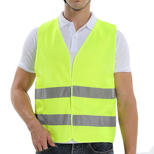 Chaleco de Seguridad de Algodón Transpirable de Alta Visibilidad Personalizado Nuevo, Reflectante, Certificado EN, Ropa de Trabajo de Construcción - Product Image 1