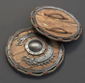 Escudo Redondo de Hierro con Diseño de Dragón Vikingo Medieval para Navidad - Product Image 2