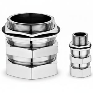 Presse-câble à double compression antidéflagrant et ignifuge IIC IP66 en laiton M32 pour zone dangereuse Ex d AEFP série IIC - Product Image 4