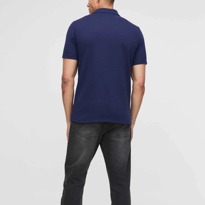 Summer Short Sleeve <b>Half</b> Zip Polo <b>Shirts</b> Casual Men's Business Polo <b>shirt</b> - Product Image 6