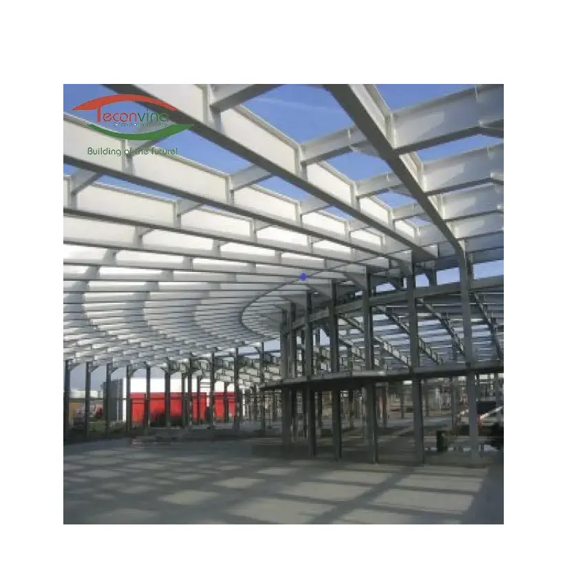 Best Quality Shot Blasting Bending Welding OEM Paint or Galvanized Steel Structure Fabrication for Supermarket made in Vietnam