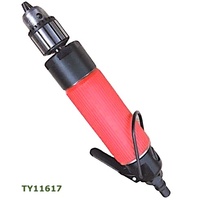 TY11617 Perceuse en ligne à air de qualité aérospatiale industrielle 17,000 tr/min pour le perçage vertical/meulage espace confiné avec mandrin Jacobs