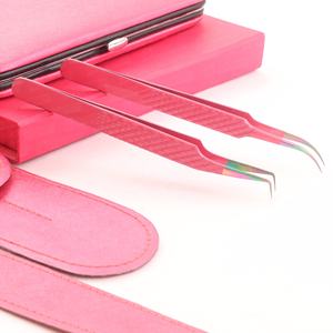 Pochette pour pinces à cils avec bouton magnétique, design personnalisé, étiquette privée, pinces à cils à 45 degrés - Product Image 5