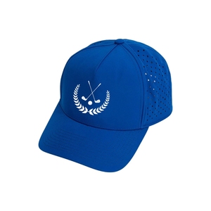 Gorra de Golf Personalizada OEM Resistente al Agua con Logotipo Impreso Digital, 5 Paneles, Orificios Cortados con Láser, Hebilla Trasera Ajustable de Plástico VN - Product Image 2