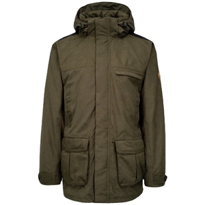 Chaqueta de caza para hombre, tela de concha, invierno, exterior, 100%, lona, cremallera y botones, cierre, bolsillos delanteros, forro interior de poliéster - Product Image 1