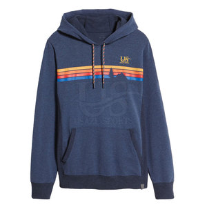 Latest Design Men's Long Sleeve Hoodies Breathable Easy Fashion Wear Winter Customized Logo Plain Dyed Polyester/Cotton High - Product Image 4