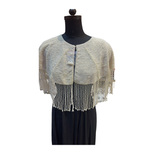 Capa de Encaje con Cuentas Hecha a Mano para Mujer, Moda 2024, Color Oro Rosa, Acero Inoxidable, Alta Calidad, 100% Algodón, Precio al por Mayor para Exportación - Product Image 1