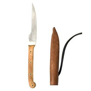 Couteau utilitaire médiéval en acier inoxydable fait à la main personnalisé de vendeur chaud avec fourreau en cuir de peau de vache couteau de cuisine de haute qualité - Product Image 4