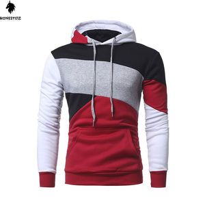 Conçu sur mesure pour hommes légers 100% coton Polyester pull à capuche de haute qualité tissu éponge solide bouffée sweats unis - Product Image 1
