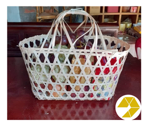 Cesta de Picnic de bambú resistente, caja tejida Natural ecológica para almacenamiento de alimentos, Picnics al aire libre, cesta de Picnic de bambú de viaje, elegancia - Product Image 5