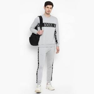 Most Fashionable 2024 Arrival Men Customized Color Cotton Sweat Suit Set <b>Crewneck</b> Sweatshirt Trousers High Quality Winter - Product Image 2