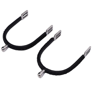 Ensemble de 4 éperons d'équitation de qualité supérieure, personnalisables avec logo, réglables, en acier inoxydable/acier au carbone/laiton, pour une coordination parfaite cavalier-cheval - Product Image 1