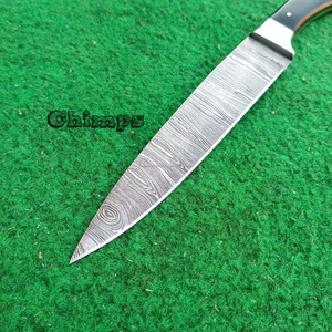 Couteau de chef japonais Sujihiki en acier Damas à lame pleine longueur pour la découpe en cuisine, ensemble de couteaux de chef Petty, manche personnalisé, écologique - Product Image 3