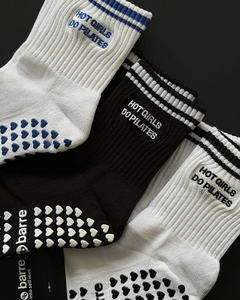 Chaussettes de sport antidérapantes en coton extensible respirant confortables pour le yoga, le pilates, la remise en forme, tendance, pour l'entraînement en salle - Product Image 1