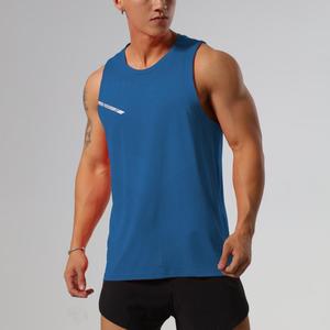 <b>Men's</b> 100% Cotton Summer Slim Fitness <b>Vest</b> Breathable 3D Knitted Casual Style Sleeveless Sports <b>Training</b> Tank Top in Solid Color - Product Image 6