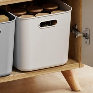 Customized Portable Bedroom and Living Room Food Toys Plastic <b>Storage</b> Box White Plastic Box Utility Organizer - Product Image 4