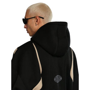 Sweat-shirt à capuche confortable pour homme, style vintage, manches longues, en coton biologique, avec poche kangourou, coupe classique, en molleton uni - Product Image 4