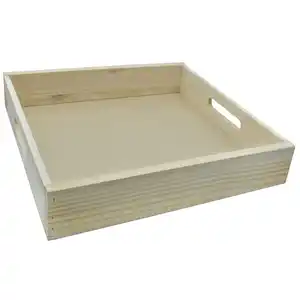 Top Selling Kitchen Ware Product Handicraft Wooden Tray Custom Design Wooden Trays Supplier At Lowest Price
