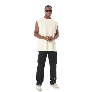 Débardeurs de sport pour hommes de haute qualité, tendance estivale, vente en gros, streetwear, 100% coton, course en plein air, entraînement, débardeurs de sport pour hommes - Product Image 2