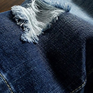 Best Selling Men's Casual Mid-Waist Jeans Shorts Quick Dry Breathable Solid Pattern Customizable Logo <b>Design</b> Made Denim - Product Image 6