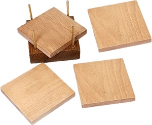 Top Trending Producto hecho a mano Venta al por mayor Posavasos de madera de acacia Fabricante Posavasos de madera de nogal de bajo costo. - Product Image 1