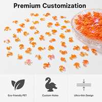 Großhandel Lose Schwanenförmige Pailletten aus PVC/PET, Glitzerperlen für DIY Handgemachte Dekoration von Schleim und Partyzubehör