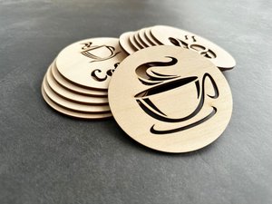 Posavasos de madera de corteza de árbol rústico, almohadillas redondas para bebidas hechas a mano para decoración de boda, comedor y posavasos de piedra, ajustes de mesa - Product Image 5